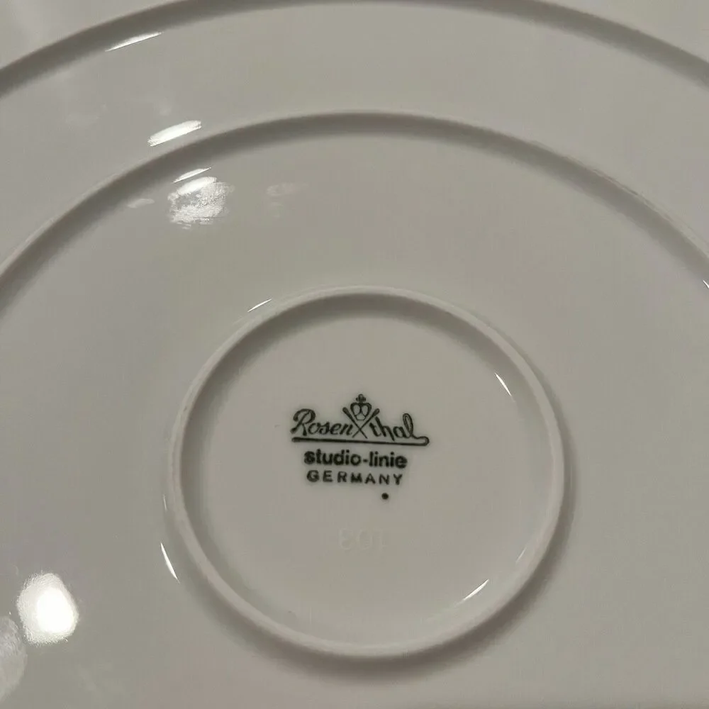 Rosenthal Studio Line Polygon Milos Gold Dragonfly Large Serving Platter 12 1/2
